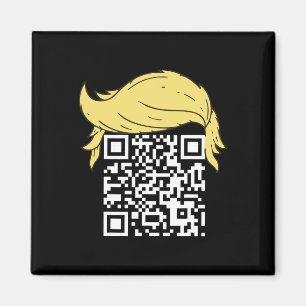 Funny Qr President Trump Dance Code 2 Magnet