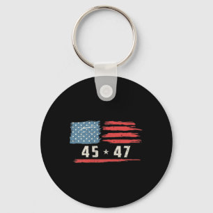 Funny Qr President Trump Dance Code 2 Side Key Ring
