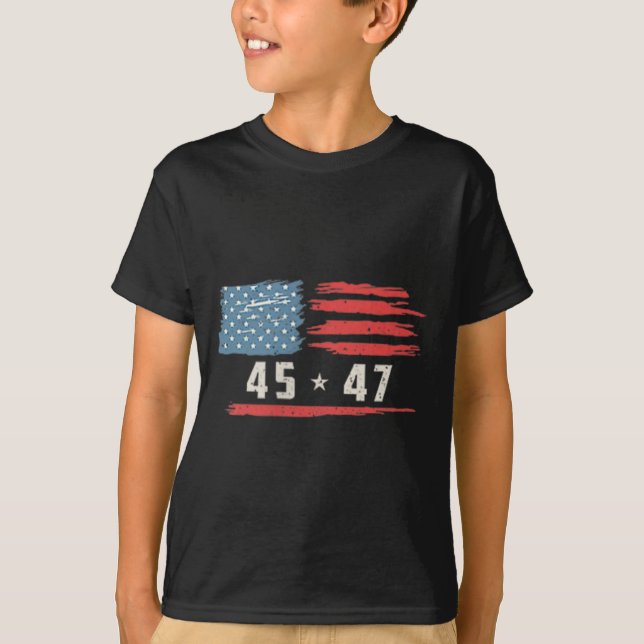 Funny Qr President Trump Dance Code 2 Side  T-Shirt (Front)