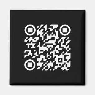 Funny Qr President Trump Dance Code 3 Magnet