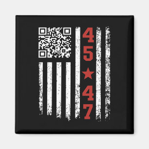Funny Qr President Trump Dance Code 5 Magnet