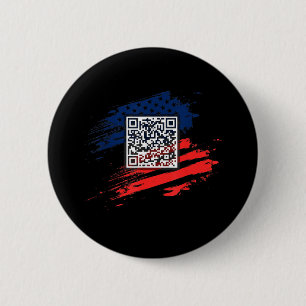 Funny Qr President Trump Dance Code 6 Cm Round Badge