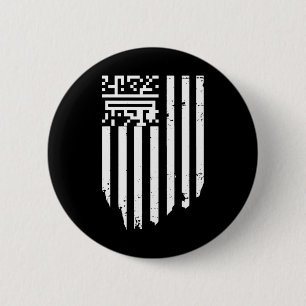 Funny Qr President Trump Dance Code 6 Cm Round Badge
