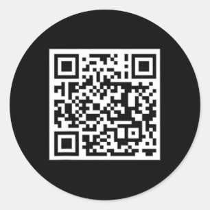 Funny Qr President Trump Dance Code 7 Classic Round Sticker