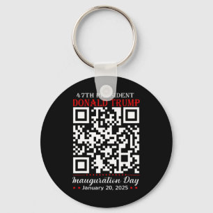 Funny Qr President Trump Dance Code Inauguration D Key Ring