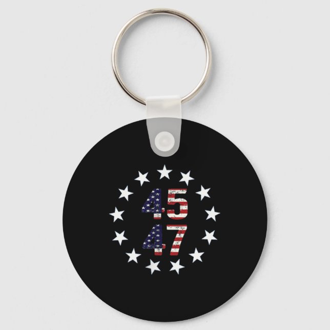 Funny Qr President Trump Dance Code  Key Ring (Front)