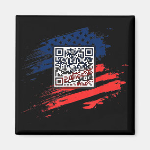 Funny Qr President Trump Dance Code Magnet