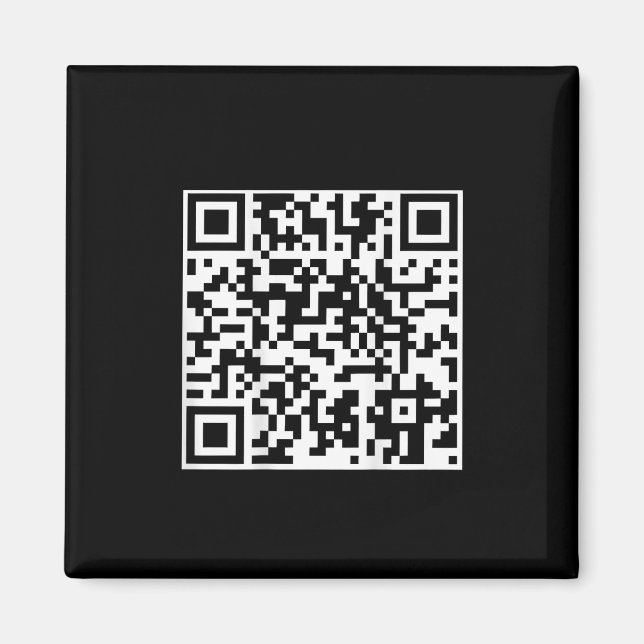 Funny Qr President Trump Dance Code (on Back)  Magnet (Front)