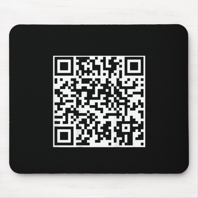 Funny Qr President Trump Dance Code (on Back)  Mouse Pad (Front)