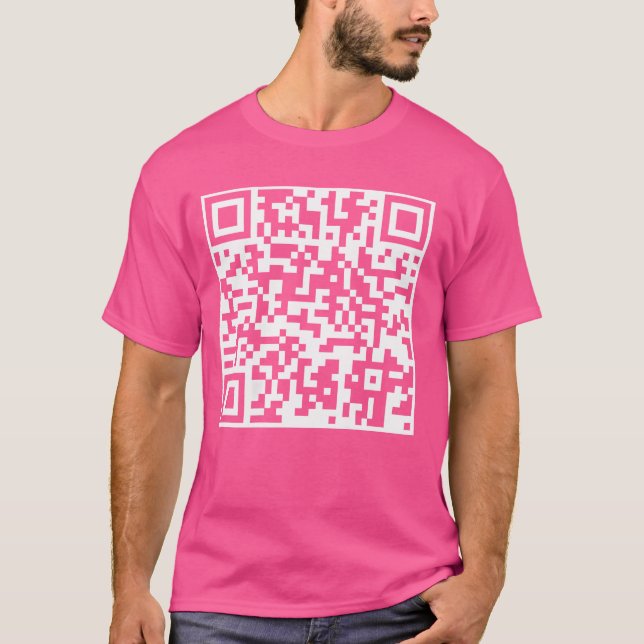 Funny Qr President Trump Dance Code (On Back) T-Shirt (Front)
