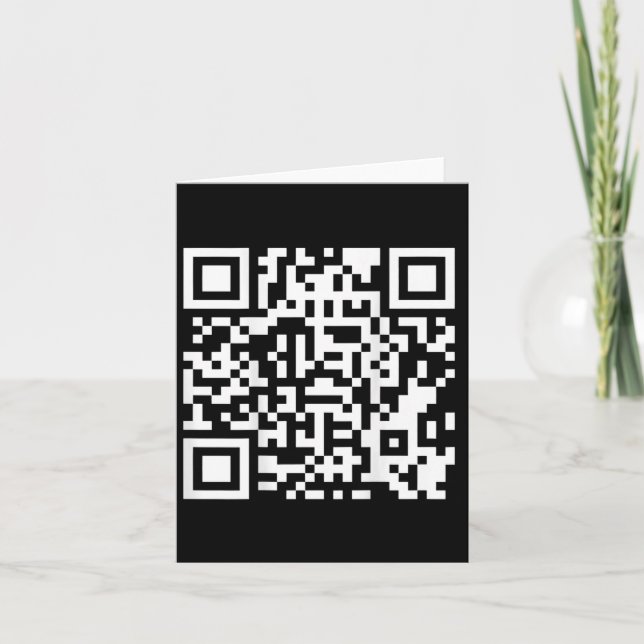 Funny Qr President Trump Dance Code (on Byck) 5  Card (Front)