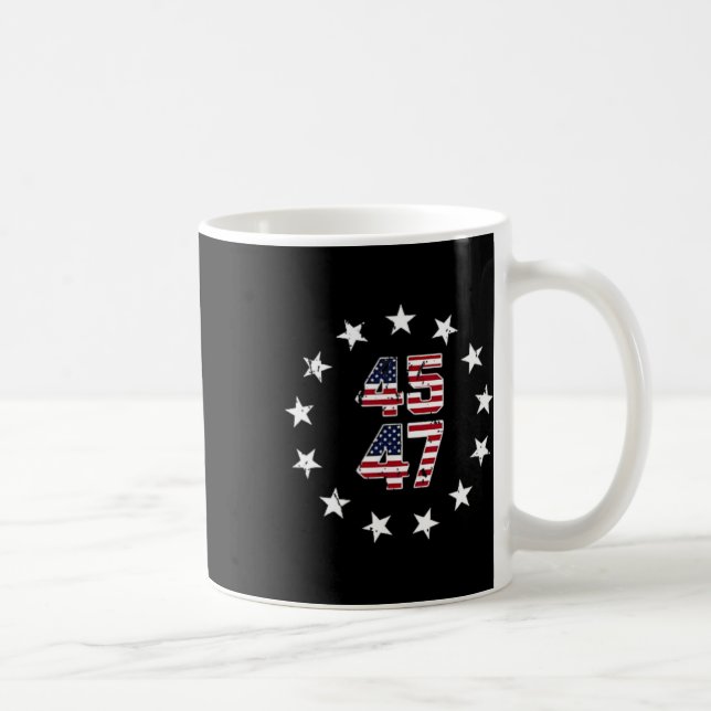 Funny Qr President Trump Dance Code (on Byck) 7  Coffee Mug (Right)