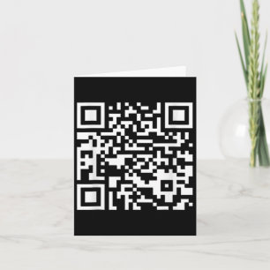Funny Qr President Trump Dance Code (on Byck) Card