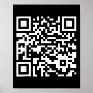 Funny Qr President Trump Dance Code (on Byck)  Poster