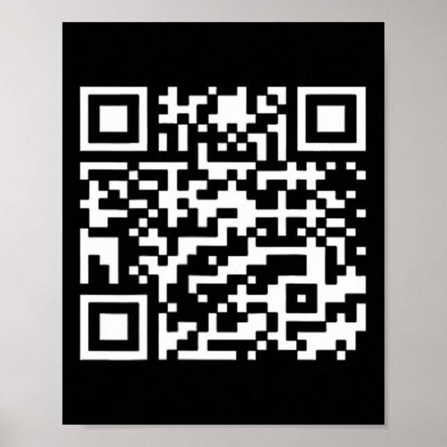 Funny Qr President Trump Dance Code  Poster (Front)