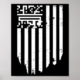 Funny Qr President Trump Dance Code Poster