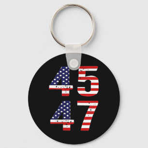 Funny Qr President Trump Dance Code Trump 45_47  Key Ring