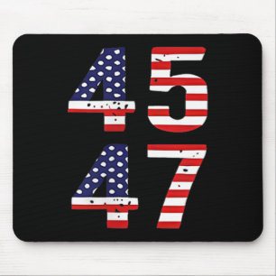 Funny Qr President Trump Dance Code Trump 45_47  Mouse Pad