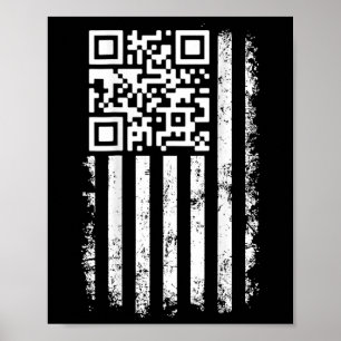 Funny Qr Scan Me President Trump 4547 Trump Dancin Poster