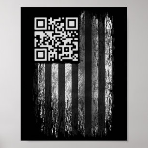 Funny Qr Scan Me President Trump 4547 Trump Dancin Poster
