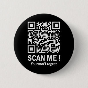 Funny Qr Scan Me President Trump 45_47 Trump 6 Cm Round Badge