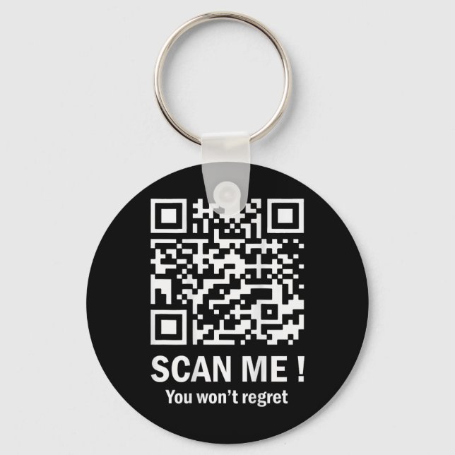 Funny Qr Scan Me Trump 4547 Tee Trump Dancing Code Key Ring (Front)