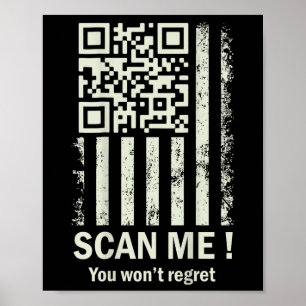 Funny Qr Scan Me Trump 45_47 Tee Trump Dancing Cod Poster