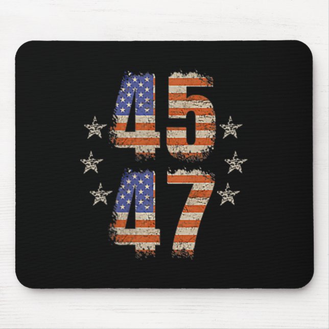 Funny Qr Trump 45 47 Trump Dancing Code Pocket Mouse Pad (Front)