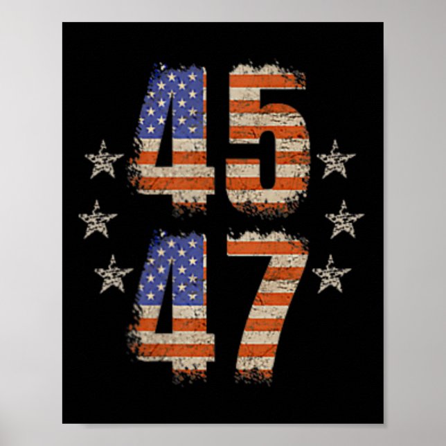 Funny Qr Trump 45 47 Trump Dancing Code Pocket Sca Poster (Front)