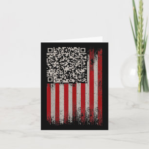 Funny Qr Trump Dancing Dance Code 1 Card