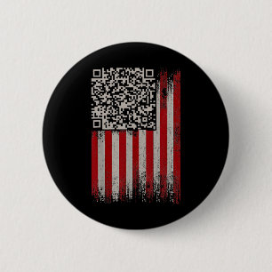 Funny Qr Trump Dancing Dance Code 6 Cm Round Badge