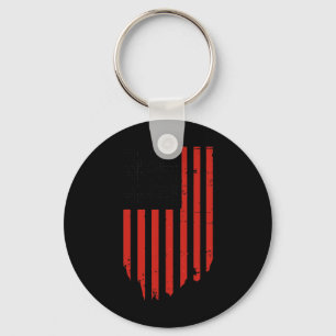 Funny Qr Trump Dancing Dance Code Red And White Key Ring