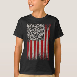 Funny Qr Trump Dancing Dance Code T-Shirt