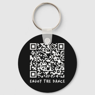 Funny Qr Trump Dancing Interactive Code _1  Key Ring