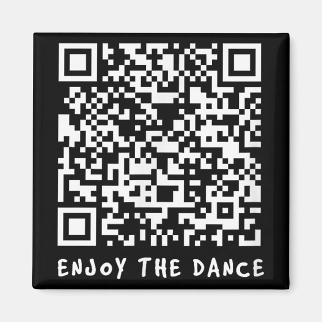 Funny Qr Trump Dancing Interactive Code _1  Magnet (Front)