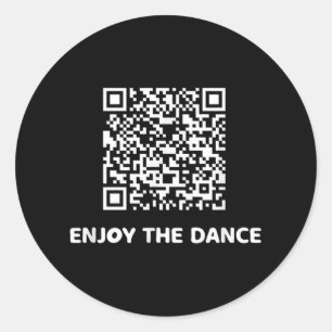 Funny Qr Trump Dancing Interactive Code  Classic Round Sticker