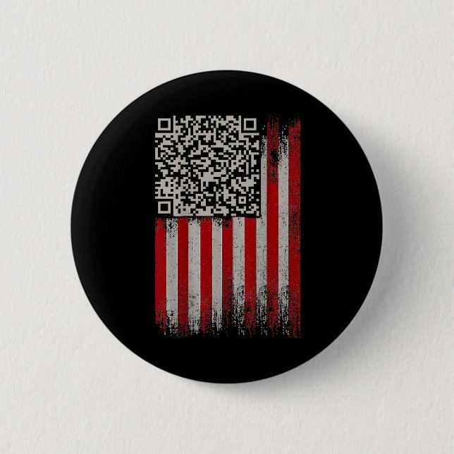 Funny Qr Trumps Dancing Dance Code  6 Cm Round Badge (Front)