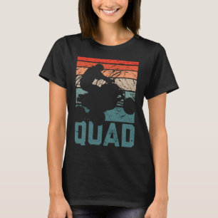 Funny Quad Retro Quad Riding Four Wheeler ATV for T-Shirt