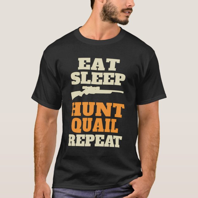 Funny Quail Hunting T-Shirt (Front)