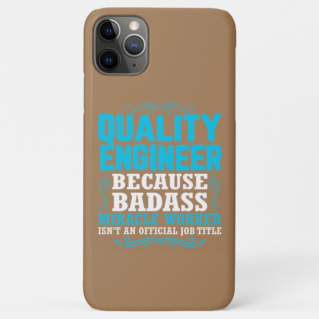 Funny Quality Engineer Quote, Quality Engineer Case-Mate iPhone Case (Back)