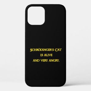 Funny Quantum Dilemma - Schrödinger’s Cat is Angry iPhone 12 Pro Case
