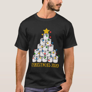 Funny Quarantine Christmas 2020 Toilet Paper Tree T-Shirt