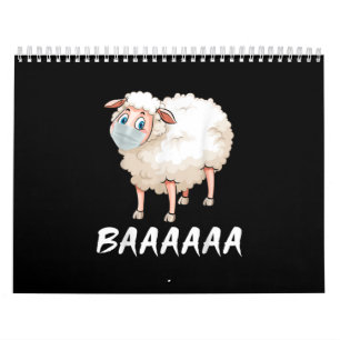Funny Quarantine   Mask Sheep Trendy Gifts Calendar