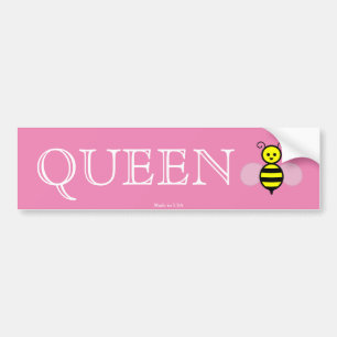 Funny Queen Bee Bumper Sticker