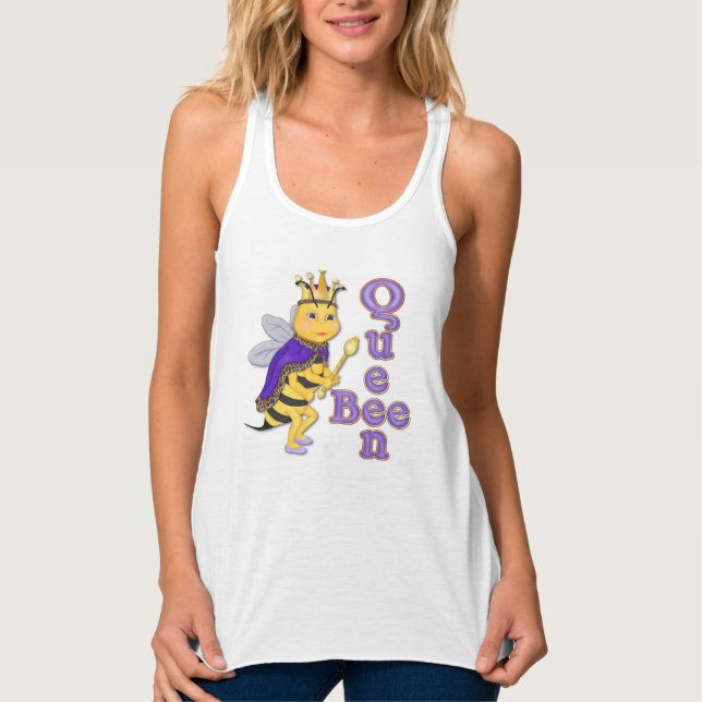 Funny Queen Bee Singlet (Front)