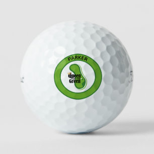 Funny Queen of the Green Monogrammed Golf Balls
