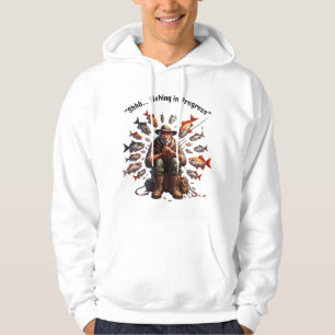 Funny Quiet Fisherman Hoodie