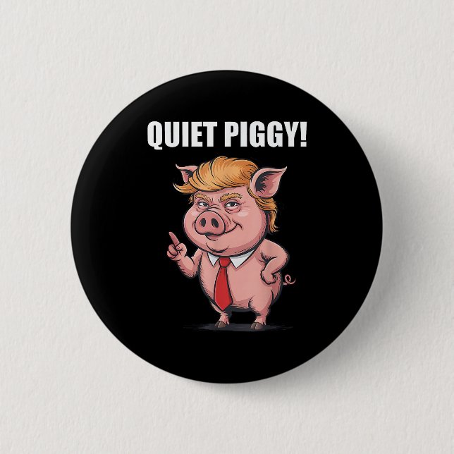Funny Quiet Ggy  6 Cm Round Badge (Front)