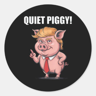 Funny Quiet Ggy  Classic Round Sticker