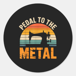 Funny Quilting Art For Men Women Quilt Sewer Quilt Classic Round Sticker